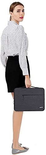 Image of MOSISO Laptop Case 16 inch, 15-15.6 inch Laptop Sleeve with Handle Compatible with MacBook Pro 16 inch, HP, Acer, Dell, Lenovo, ASUS Notebook, Polyester Multifunctional Computer Bag, Space Gray