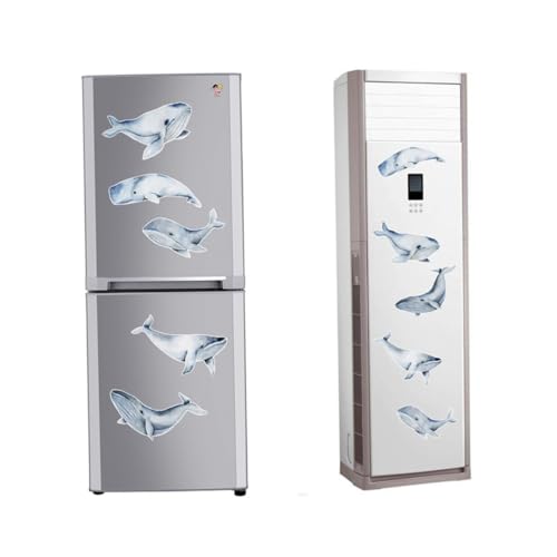 jojofuny Pegatinas Para Aire Acondicionado Adhesivos De Ballena Delicados Vinilos Decorativos Impermeables Para Decoración De Refrigeradores y Paredes