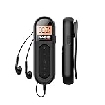 UMOOLO FM Radio, Rechargeable Transistor Radio,Pocket Digital Receiver with Excellent Reception, Earphone, Belt Clip for Jogging,Walking