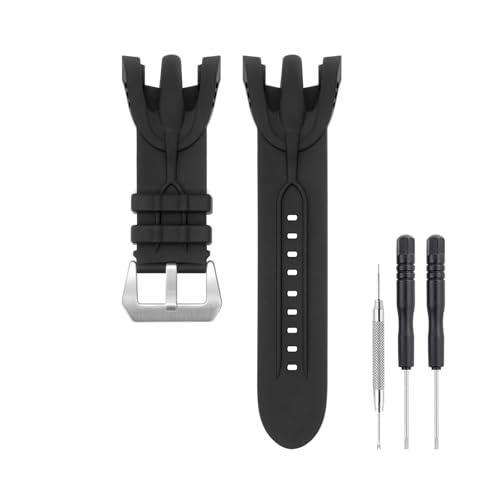 SANDEIN Bracelet de montre de 38 mm compatible avec Invicta, bracelet de rechange en caoutchouc de silicone souple pour montre chronographe Invicta Venom...