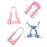 MAGICLULU 4 Stück Nasenlifting aus Silikon Nasenformer zur Nasenbrückenbegradigung und Nasenspitzenanhebung Transparent für Frauen und Mädchen ohne Operation Atmungsaktiv Zufällige Farbe