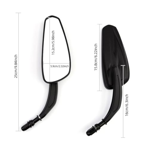 Espejos retrovisores plegables para moto Iron 883 y Street 500 5