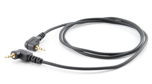 Cable de audio estéreo 2.5 mm ángulo recto 3 ft miniatura 1