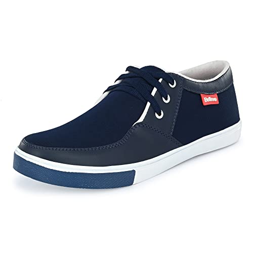 Image of M /s KARDAM Footwear Traders Men's Flat Sole Casual Lace up Sneakers with Translucent Rubber Outsole for All Day wear(SCU)