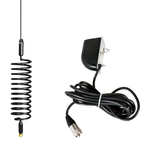 Antena de radio Springer CB con soporte lateral de alta ganancia y flexibilidad