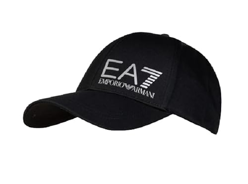 Image of Unisex EA7 Emporio Armani Baseball Hat Black Iris / Silver 247088 CC010 M
