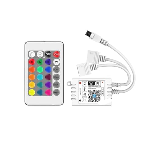 Boîtier de contrôle intelligent RVB DC12V-24V double sortie haute fidélité