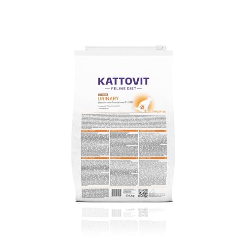 KATTOVIT - Urinary Trockenfutter für Katzen | Katzentrockenfutter für ausgewachsene Katzen mit Harnwegserkrankungen. Diätfutter als Alleinfuttermittel | 4 kg Huhn