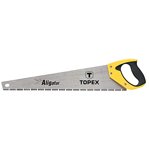 5902062103413 Hand saw 500mm, »Aligator », 3 sides sharpened teeth, hardened teeth TOPEX 10A451
