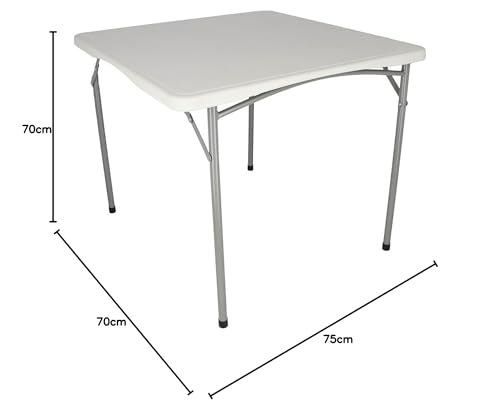 Miniatura 3 de Well Home Mesa Plegable Formato Cuadrado De Polietileno 88x88x74cm