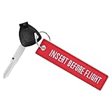 TOKCKYBL Premium Motorcycle Keychain - Durable Embroidered Key Tag for Riders of Cars, ATV, Dirt Bikes, Scooter & More - Machine Washable Gift for Men & Women