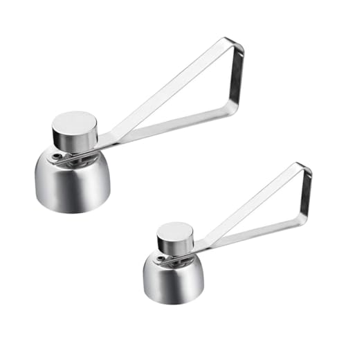 Alipis Egg Opener Eggshell Opener Stainless Steel Large and Small Size Kitchen Gadget Soft and Hard Boiled Eggs for Home Cooking