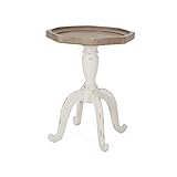 Christopher Knight Home Elizabeth French Country Accent Table with Octagonal Top, Natural +...