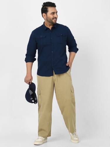 Image of Urbano Plus Men's Cotton Full Sleeve Regular Fit Casual Solid Shirt