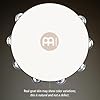 Meinl Percussion Traditional Headed Tambourine - With Goat Skin Head - 10-inch Diameter - Siam Oak / Aluminum, Antique Brown / Natural (TAH1A-AB) #3