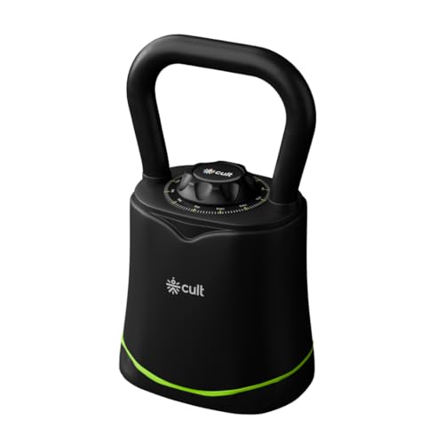 Image of Cult Adjustable Kettlebell 18 Kg | 6-in-1 Weight Settings: 3-18 Kg | Wide Handle & Stable Base | Compact Strength Training Equipment for Home Gym