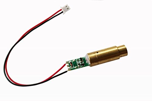 Lights88 532nm Green Laser Module Diode Stage Light with Cable (5mw Green Dot Laser Module)