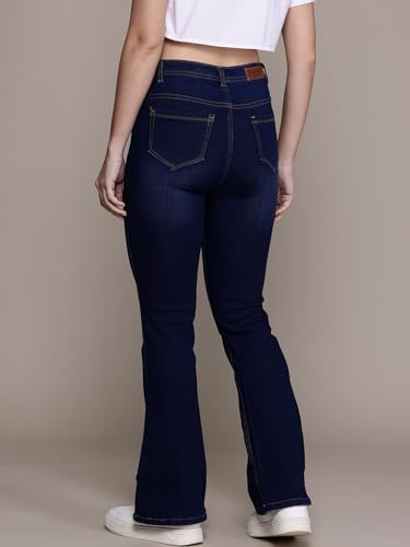 Image of Nifty Women's Denim Stretchable High Waist Bootcut Jeans