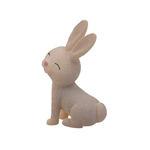 Yeooyoor Qtfhr 7 Pcs Cute Rabbit Animal Figurine Crafts Diy Miniature Garden Miniature House Home Decoration (Gray) #TOP3