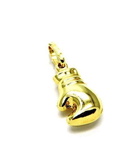 18k (750) PEGASO GIOIELLI Ciondolo in Oro Giallo 18kt (750) Pendente Guanto Guantone da Pugile Uomo Donna Bambini