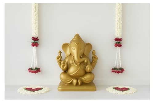 SPHINX Artificial Jasmine Buds & Clustered Rose Strings (Off White, Pack of 6,2.5 ft Each) (Off White, 6)