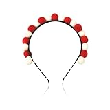 Serre-tête de carnaval, rouge et blanc, serre-tête de carnaval,...
