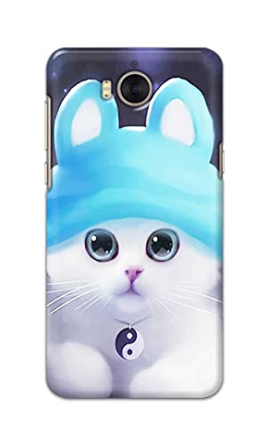 Image of Chinese Cutie Kitten Cat Big Eyes Lovely Girl Ears Hard Back Case Cover for Huawei Y5 (2017) / Huawei Y6 (2017) / Nova Young, MYA-L03 /L23, L02 /L22 Back Cover -(J5) VNS2221