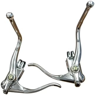 1 Pair Vintage Road Bike Dual Safety Brake Levers – 22.2mm Aluminum Handbrakes for Drop Bar Road Bikes