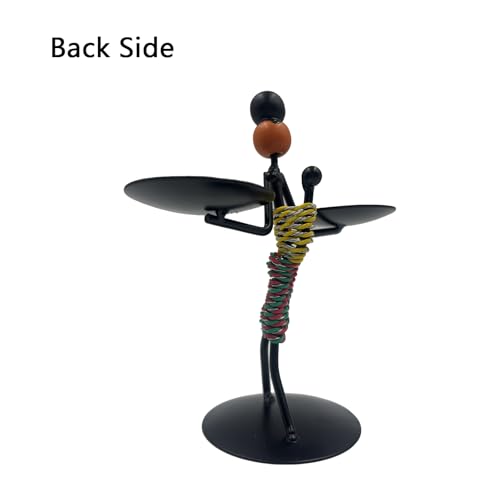 Estatua de hierro decorativa para hogar moderna miniatura 3