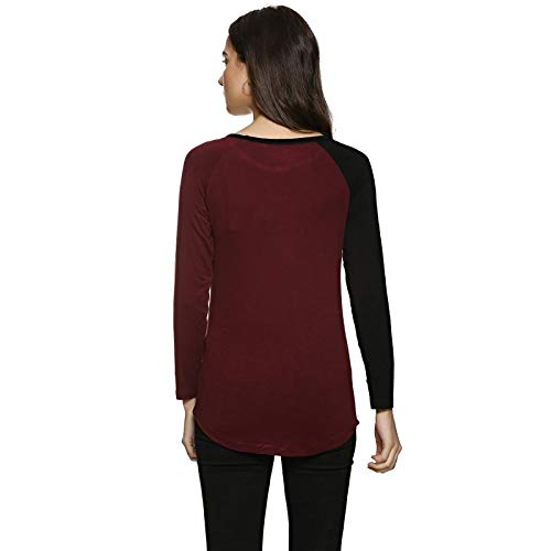 Image of Campus Sutra Women's Regular Fit Top (AZ119TOP BNKFS W UC AZ Ma: Bl Large)