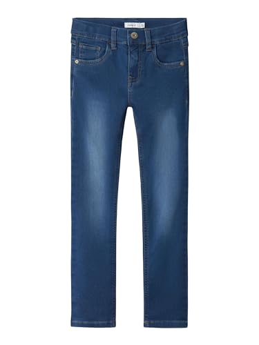 NAME IT Jungen Nkmtheo Xslim Swe Jeans 3113-th Noos Hose, Medium Blue Denim, 140 EU