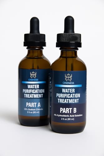 Oneness Labs Water Purification Kit Classic 1:1 Set 120ml Sodium Solution 22.4% (28%*) : HCl 4%