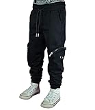 Cargotaschen NM KIDS LF-1544 Cargo-Jogg Hose Junge Kinder (schwarz, 164)