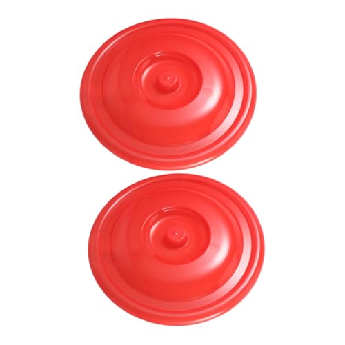 Cabilock 2pcs Outdoor Trash Can Lids Replacement Covers for Standard Buckets Easy to Clean Spill Resistant for Kitchen Home Office and Outdoor Use