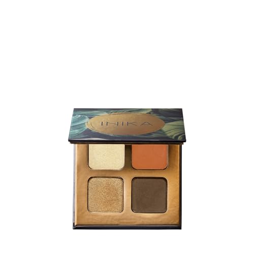 INIKA Organic Quad Eyeshadow Palette, Pure Mineral Shimmer Eyeshadow