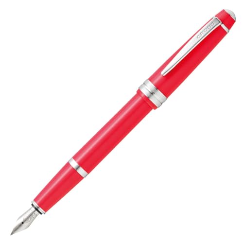 Image of Cross Bailey Light Polished Coral Fountain Pen - Refillable, Medium Nib, Black Ink, Presented in Everyday Gift Box