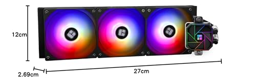 THERMALRIGHT AQUA ELITE 360 V3 Refrigeratore a liquido per CPU, 360 file di raffreddamento, 3 x 120mm ventola PWM, cuscinetti S-FDB, per AMD/AM4/AM5, Intel LGA1150/1151/1200/2011/1700/1851 - Sistema di raffreddamento - Immagine 6