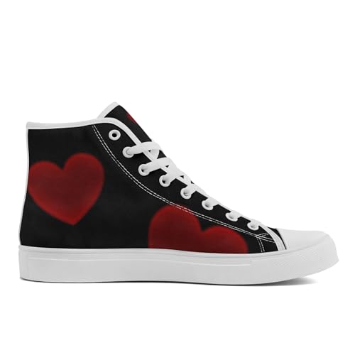 Trendy High-Top Canvas Sneakers for Teens, Girls & Boys Lightweight & Breathable Classic Casual Shoes for Streetwear2