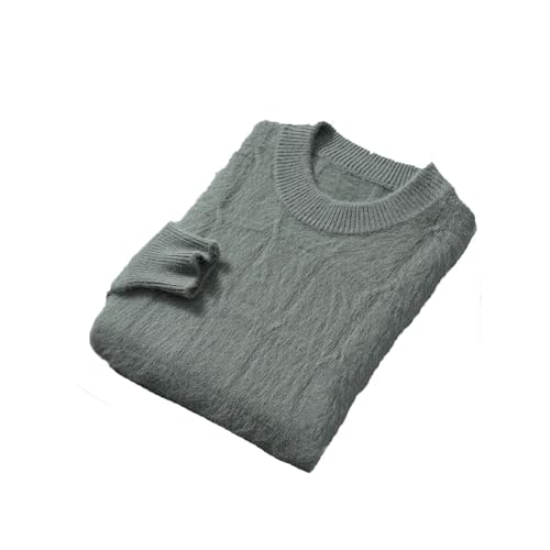 Rfmfkkg Men's Cashmere Sweater Thick O-Neck Pullovers Cashmere Knitwear Long Sleeve Comfy Sweater