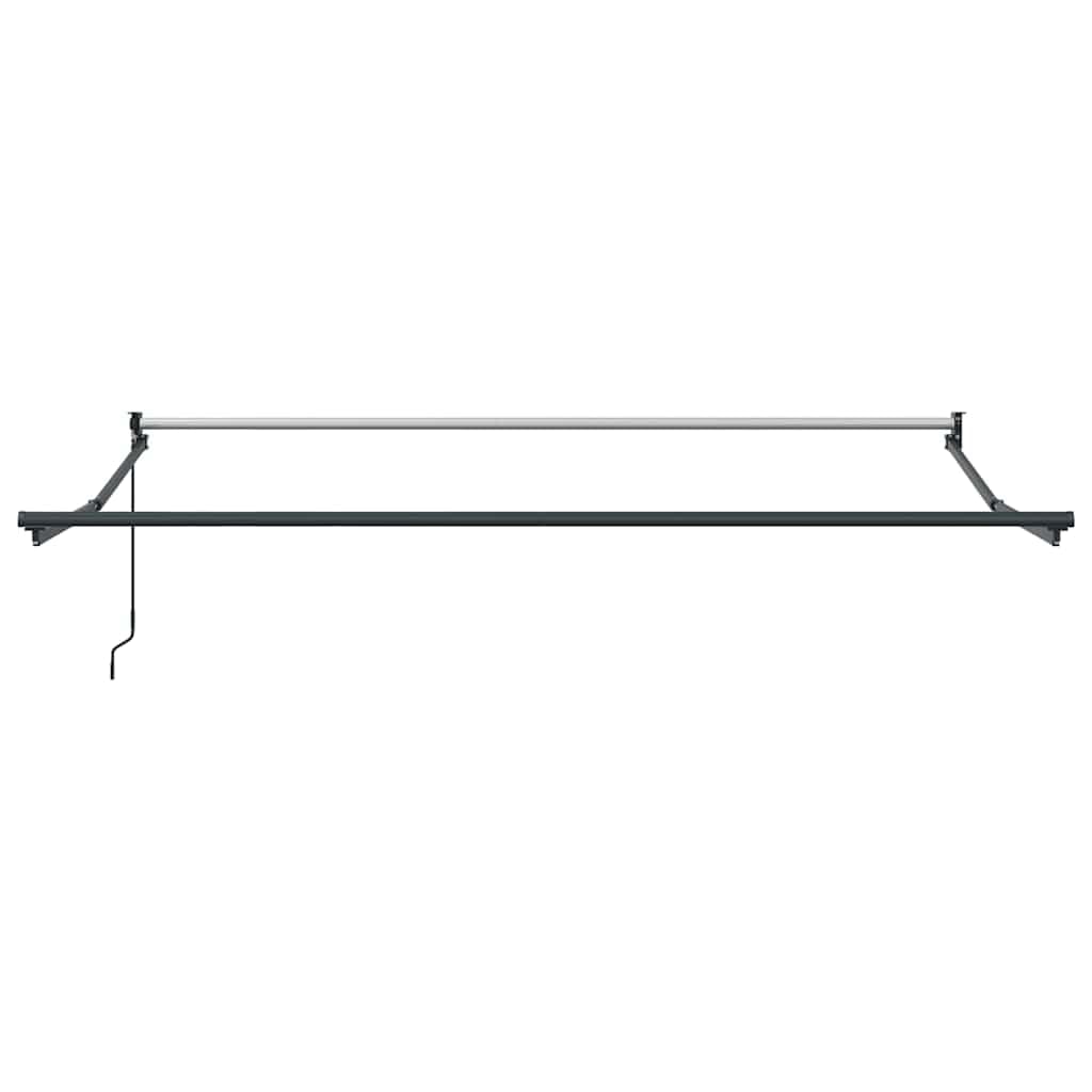 Markiza zwijana brązowa 300x250 cm z ramą z aluminium malowanego proszkowo i tkaniną PU odporną na promienie UV, regulowanym kątem i wysokością, obsługiwana korbą, idealna