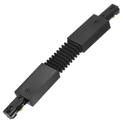 Connecteur flexible H noir pour circuit unique à 3 fils de système d'éclairage sur rail