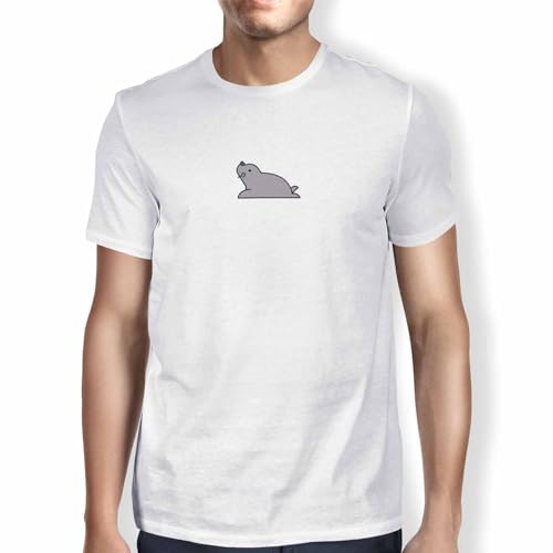 T-Shirt Green Fish Fdmtsi-100170 pour éviter la chaleur avec un tissu blanc léger