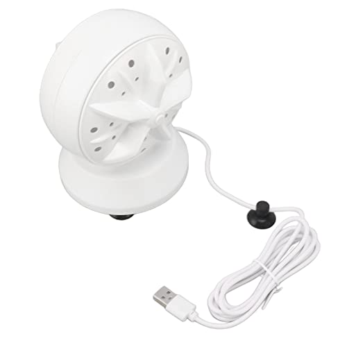 Dioche Secadora Lavadora Ultrasónica Mini Lavadora Portátil con Turbina Doble Limpiador de Ondas Ultrasónicas 2 en 1 para el Hogar y Viajes