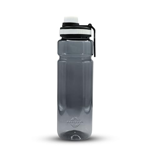 Image of Nivia Warrior Wade Water Bottle, BPA Free, Leak Proof, Easy Grip, Easy-to-Clean, Odour-Free Bottle, for Sports & Travel, Durable & Reusable - 800ML, White