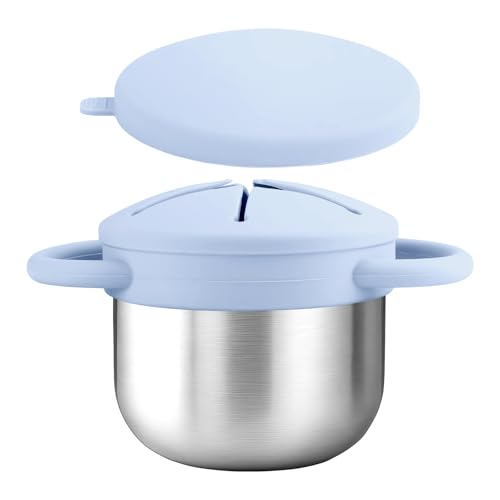 Generisch Contenedor de almacenamiento de alimentos para bebés - Recipiente para aperitivos a prueba de fugas con tapas herméticas portátil - Organizador de alimentos multifuncional para camping