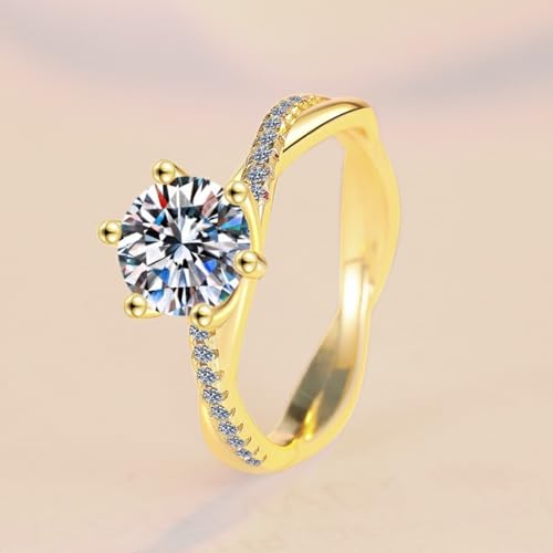 Bague en argent 925 et moissanite le cadeau idéal pour une demande - 3