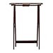 Linon Home Decor Tray Table Set, Faux Marble, Brown