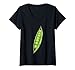 Womens Peas In A Pod Costume Halloween Easy Cosplay Lazy DIY Outfit V-Neck T-Shirt