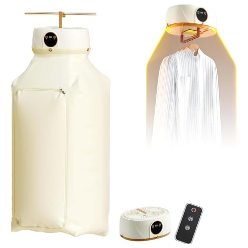 Portable Clothes Dryer,2026 New Mini Laundry Dryers With Remote Control,Garment Steamer & Folding System,With Remote Control, for Travel, Home, Apartment