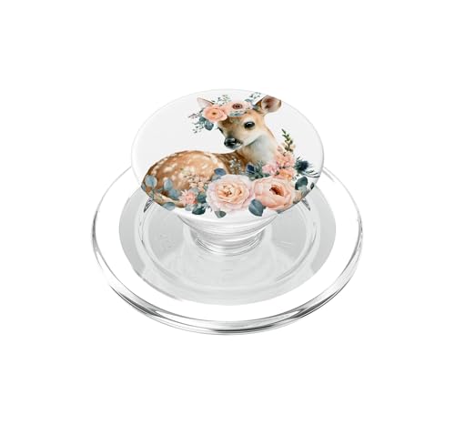 PopGrip MagSafe Ciervo Floral detalle artístico Boho ideal para regalo de cumpleaños